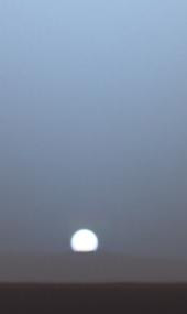 Naplemente a Marson Forrás: NASA/JPL/Texas A&M Cornell