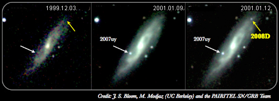 Forr�s: J. S. Bloom, M. Modjaz, UC Berkeley, Paritel SN/GRB Team